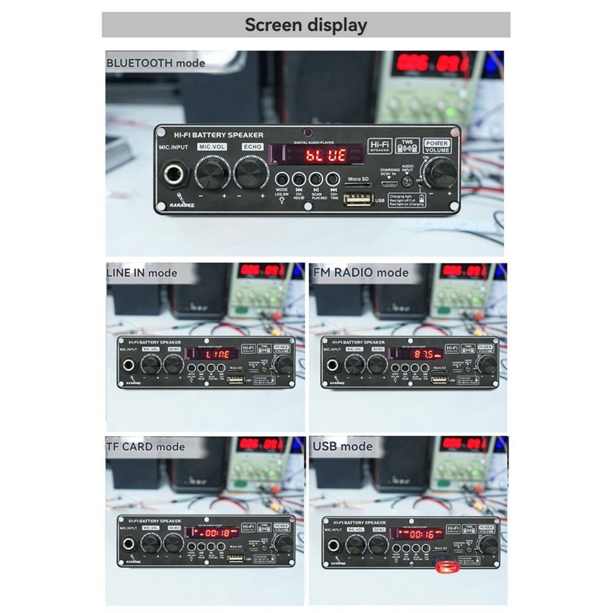 update. 2X10W 3.7V Amplifier B - Bluetooth Speaker review and price