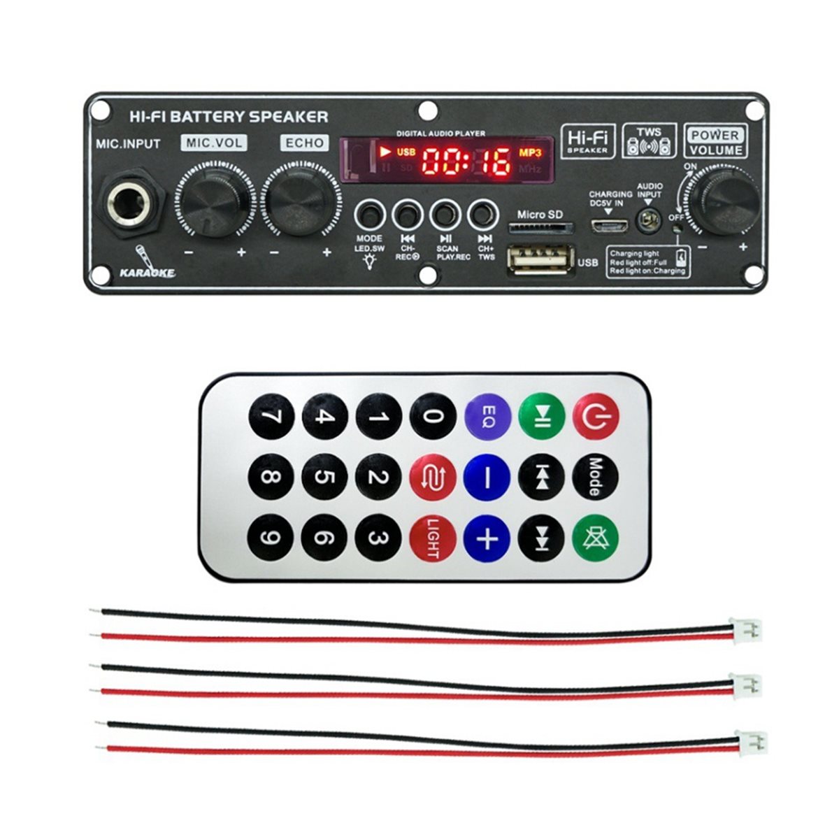 update. 2X10W 3.7V Amplifier B - Bluetooth Speaker review and price
