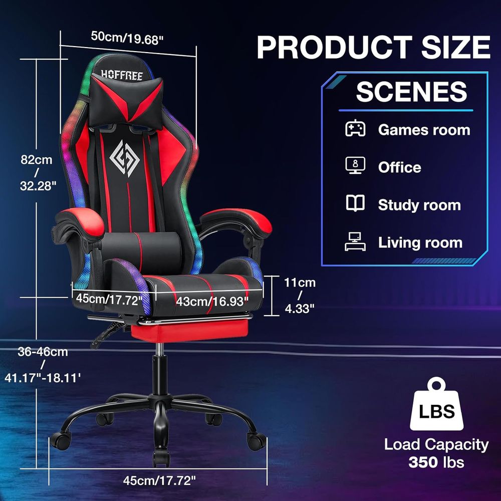 RGB Gaming Chair with Bluetoot - Bluetooth Speaker review and price