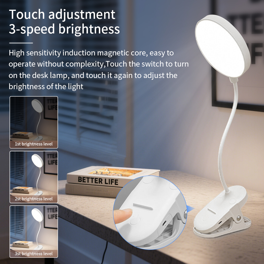 LED Clip Desk Lamp 360° Flexib - Phone Holder review and price